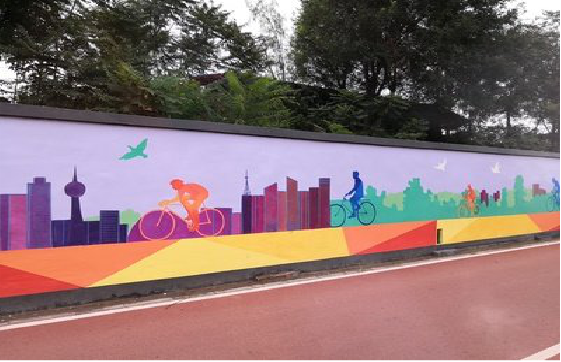 明光墙体彩绘-围墙