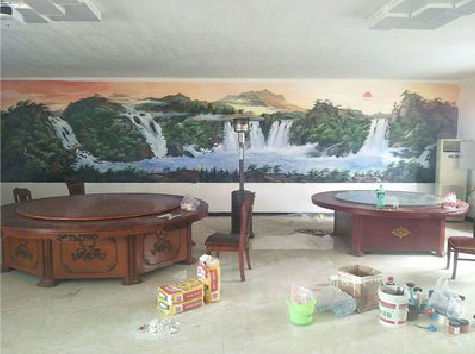 明光墙绘-写实风景