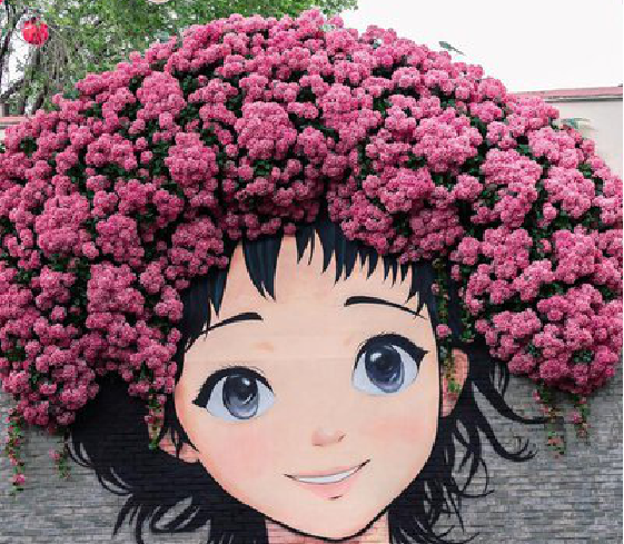 明光墙体彩绘-网红墙打卡