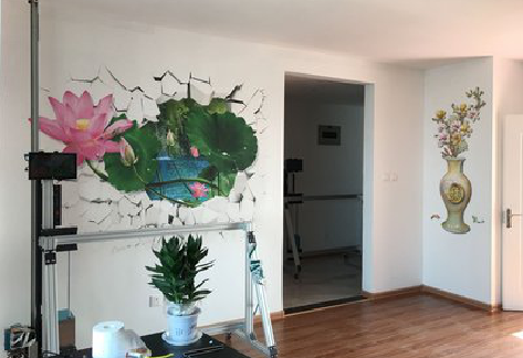 明光墙体彩绘相比墙纸的优势。